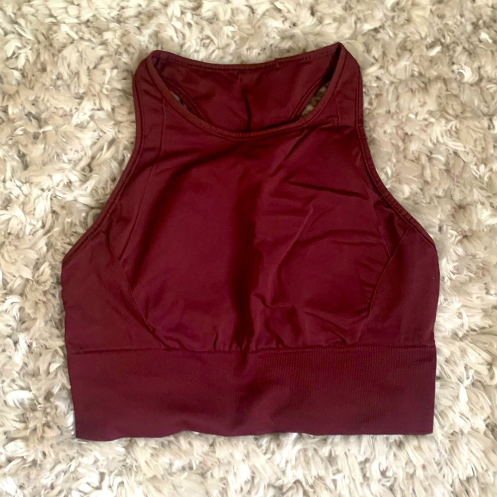 Lululemon long line bra top in Maroon